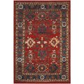 Flowers First 2 ft. 7 in. x 5 ft. Vintage Hamadan Power Loomed Area Rug, Orange & Blue - Small Rectangle FL1892395